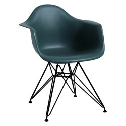 Vitra Eames DAR 43cm Armchair Ocean / Black